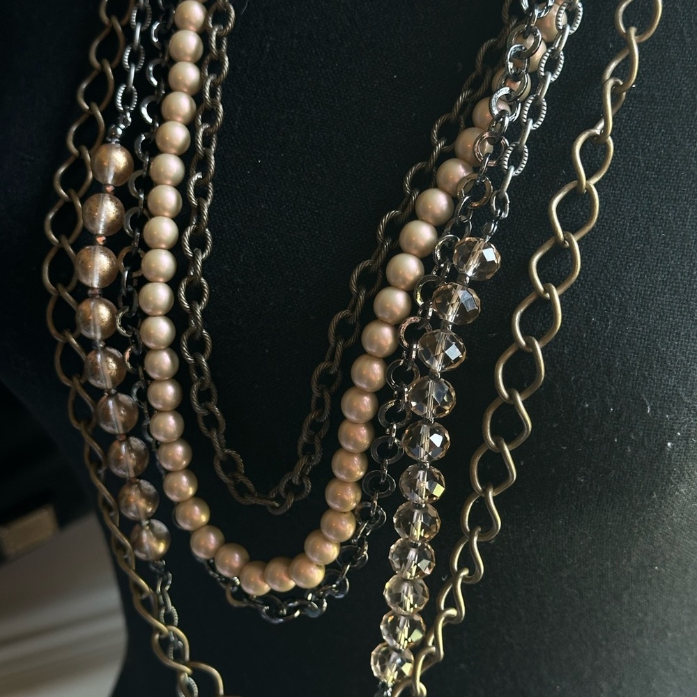 Premier Designs Long Statement Multi Strand Neckl… - image 2